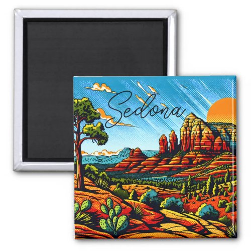Sedona Arizona Red Canyon Magnet
