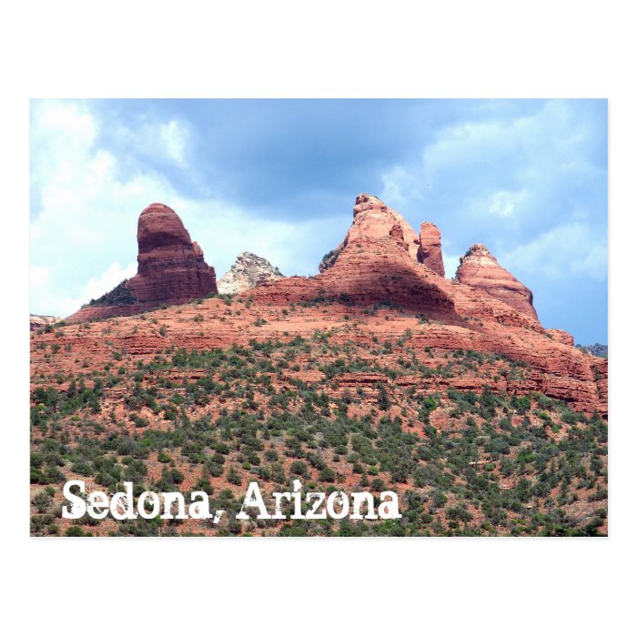Sedona Arizona Red Desert Postcard Southwest Art