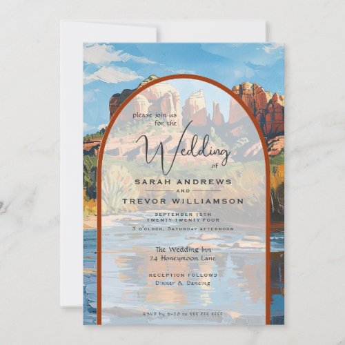 Sedona Arizona Red Rock Cathedral Invitation