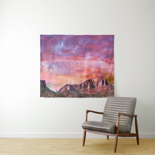 SEDONA ARIZONA Red Rock Sunset Tapestry