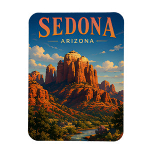 Sedona Arizona Red Rocks Adventure Design Magnet