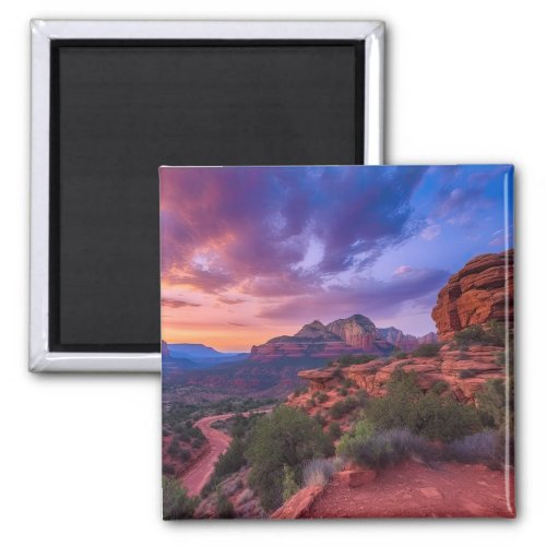 Sedona Arizona Red Rocks Nature Beautiful Sunset Magnet