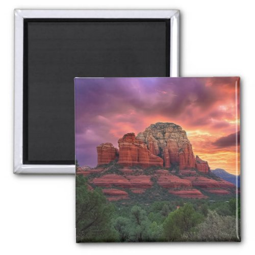Sedona Arizona Red Rocks Nature Beautiful Sunset Magnet