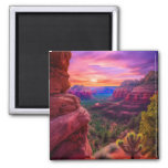 Sedona Arizona Red Rocks Nature Beautiful Sunset Magnet at Zazzle