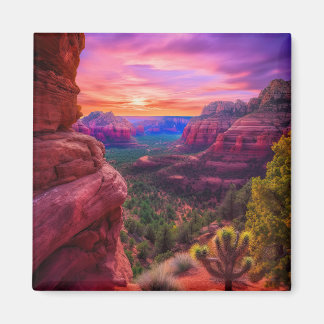 Sedona Arizona Red Rocks Nature Beautiful Sunset Magnet