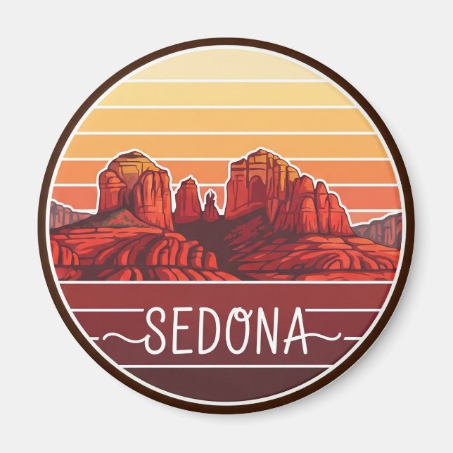 Sedona Arizona Red Rocks Travel Magnet (Front)