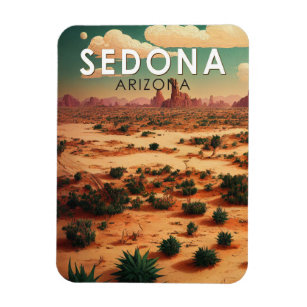 Sedona Arizona Retro Travel Art Vintage Magnet