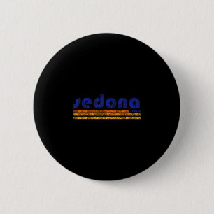 Sedona arizona retro vintage weathered hiking button
