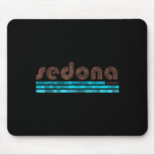 Sedona arizona retro vintage weathered hiking mouse pad