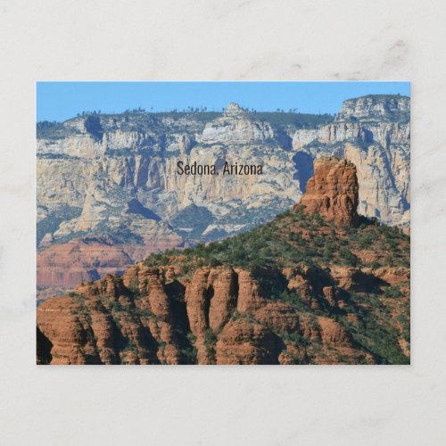 Sedona Arizona scenic photograph labeled Postcard
