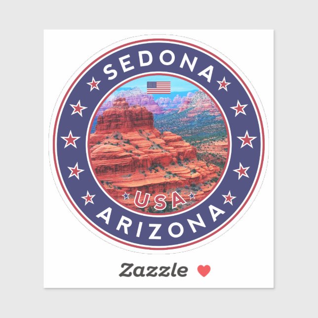 Sedona Arizona, Sedona Sticker (Sheet)