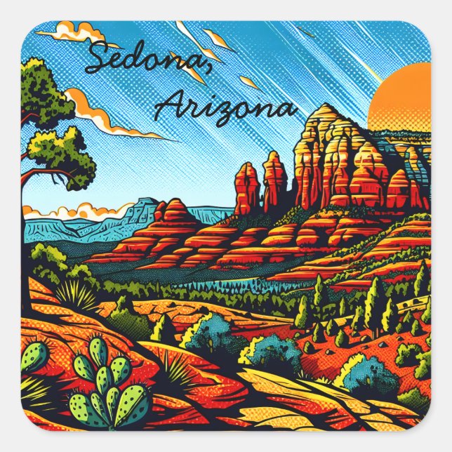 Sedona, Arizona  Square Sticker (Front)