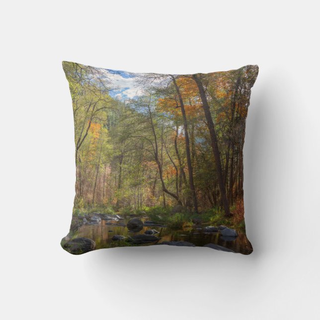 SEDONA ARIZONA STREAMING ANOTHER DAY THROW PILLOW (Front)