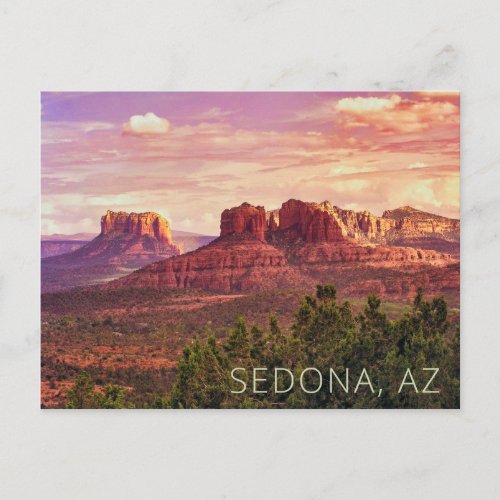 Sedona Arizona Sunset Postcard