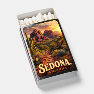 Sedona Arizona Sunset Red Rock Desert Travel Matchboxes
