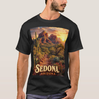 Sedona Arizona Sunset Red Rock Desert Travel T-Shirt