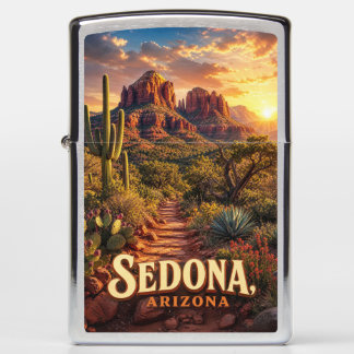 Sedona Arizona Sunset Red Rock Desert Travel Zippo Lighter