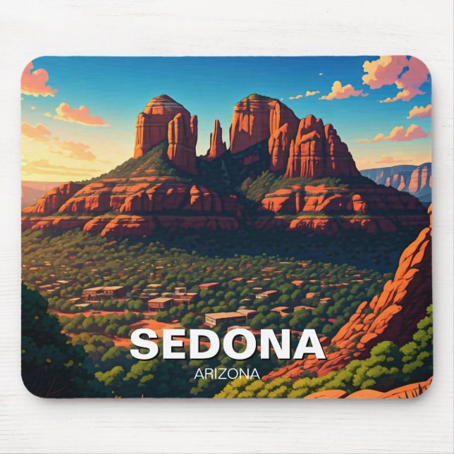 Sedona Arizona Travel Vertical Mouse Pad (Front)