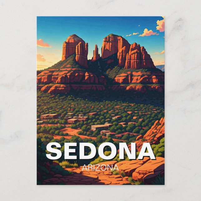 Sedona Arizona Travel Vertical Postcard (Front)