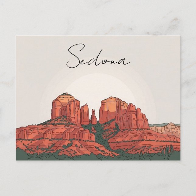 Sedona Arizona Travel Vertical Postcard (Front)