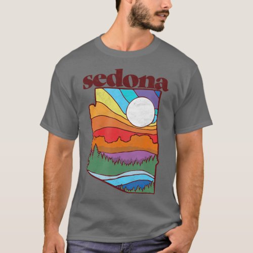 Sedona Arizona Vintage Nature Design Outdoor T_Shirt