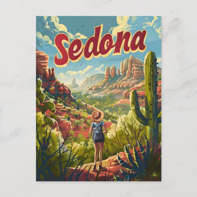 Sedona Arizona Vintage Postcard (Front)