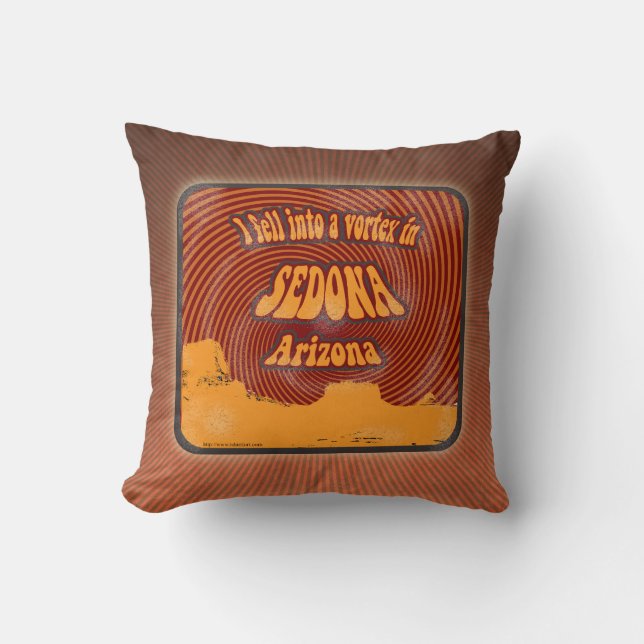 Sedona Arizona Vortex Throw Pillow (Front)