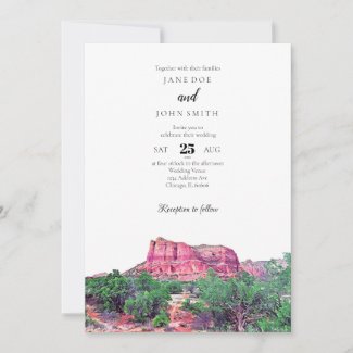 Sedona Arizona Wedding Invitation