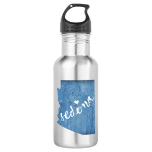 Sedona Arizona Wood Grain Stainless Steel Water Bottle