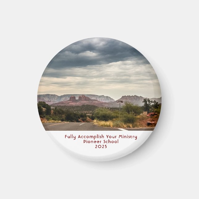 Sedona, AZ Pioneer School Magnet (Front)