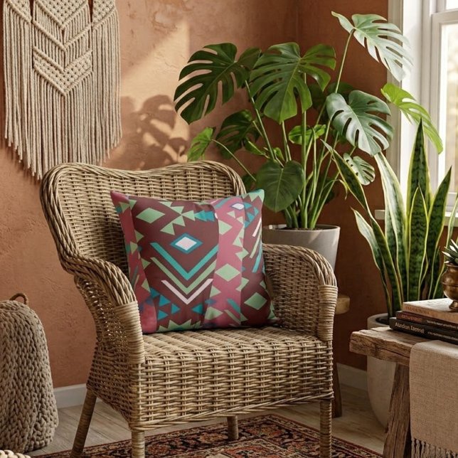 Sedona Boho Throw Pillow (Creator Uploaded)