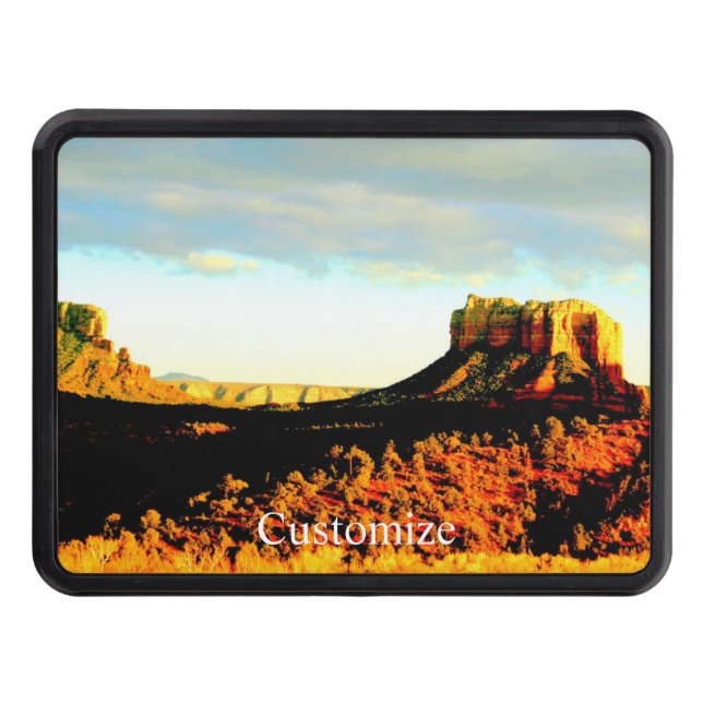Sedona desert landscape Thunder_Cove Hitch Cover (Front)