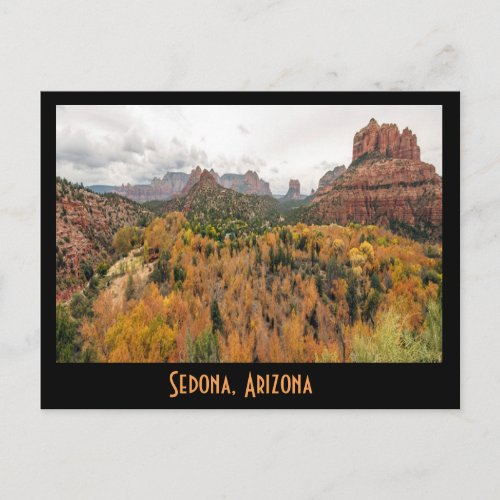Sedona Fall Color in Arizona Postcard
