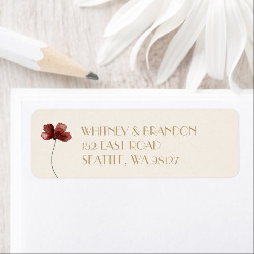 Sedona Flower Return Address Label