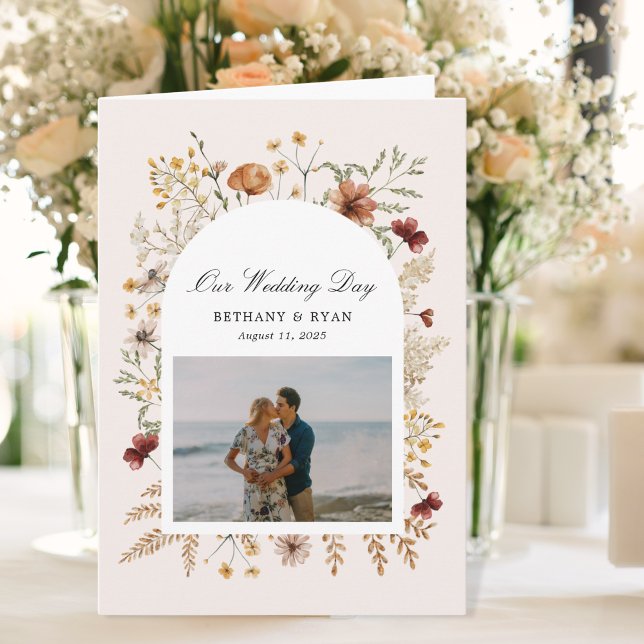 Sedona Garden Flowers Wedding Day Program (Creator Uploaded)