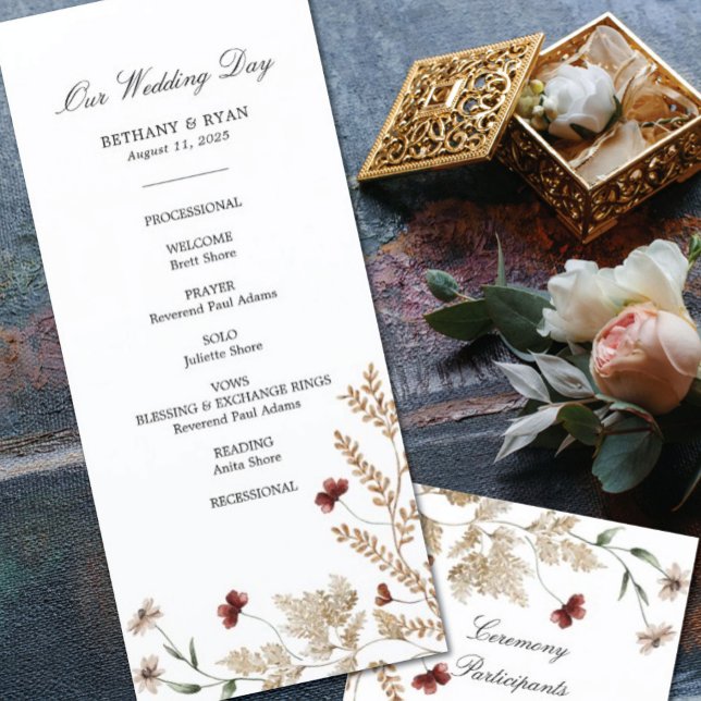 Sedona Garden Wedding Day Program (Creator Uploaded)