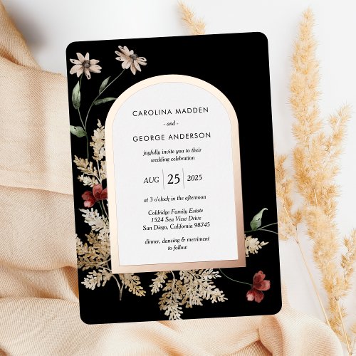 Sedona Garden Wedding Foil Invitation