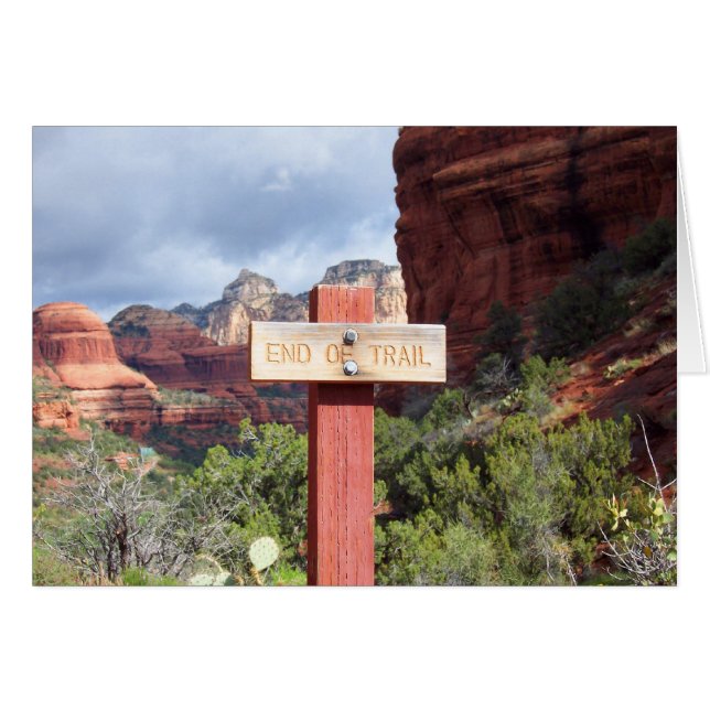 Sedona Hikinh Trail Sign Cards (Front Horizontal)