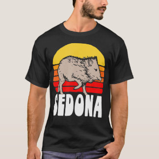 Sedona Javelina Vintage Retro 80s Sunset Cute Funn T-Shirt