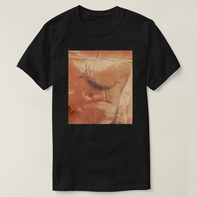 Sedona pictograph 'Magic buck' nature art beauty T-Shirt (Design Front)