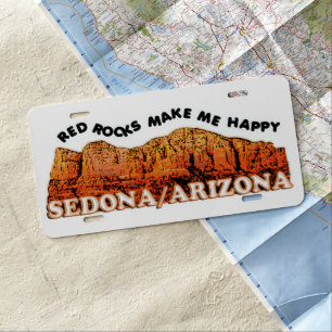 Sedona Red Rocks License Plate