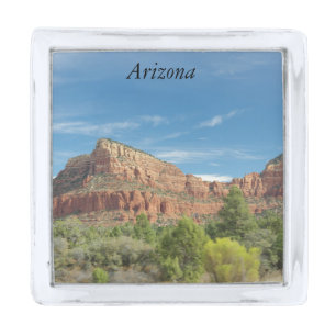 Sedona Red rocks Silver Finish Lapel Pin