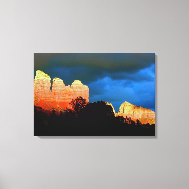 Sedona red rocks wrapped canvas print (Front)