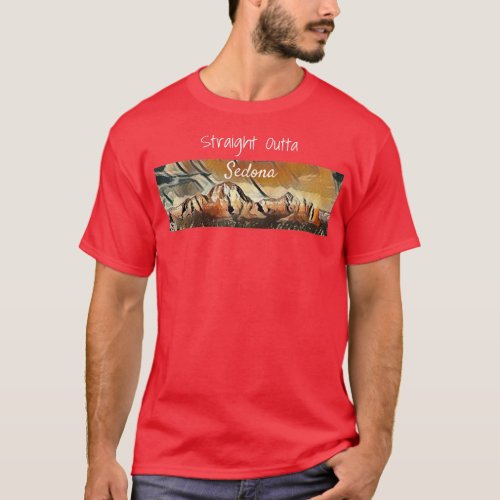 Sedona Skyline Red Rock Lover Art  T_Shirt