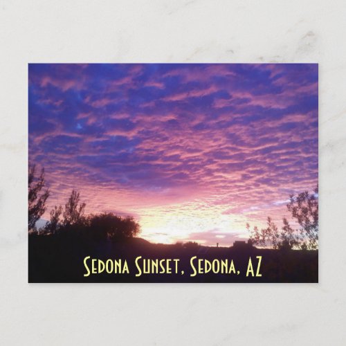 Sedona Sunset Sedona AZ Postcard