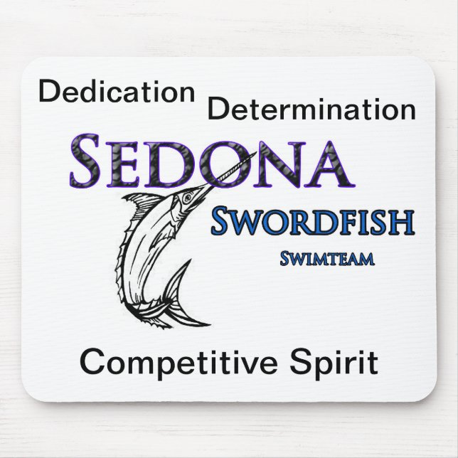 Sedona Swordfish Swim Team Mouse Pad (Front)