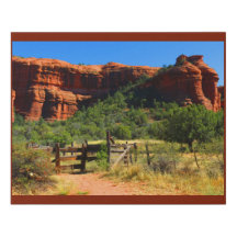 Sedona View Faux Canvas Print