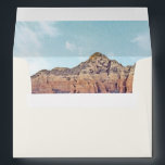 SEDONA Watercolor Desert Destination Envelope<br><div class="desc">This envelope features a creamy outside coloring and watercolor painting of the Sedona landscape and blue sky background on the inside flap. Easily change the color of the outside of the envelop and add your return address onto the back for easier addressing.</div>