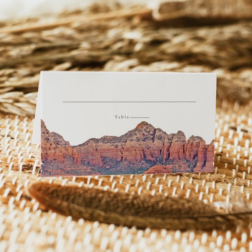 SEDONA Watercolor Desert Wedding Place Cards