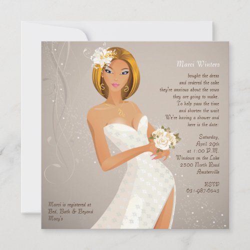 Seductive Bride - Bridal Shower Invitation